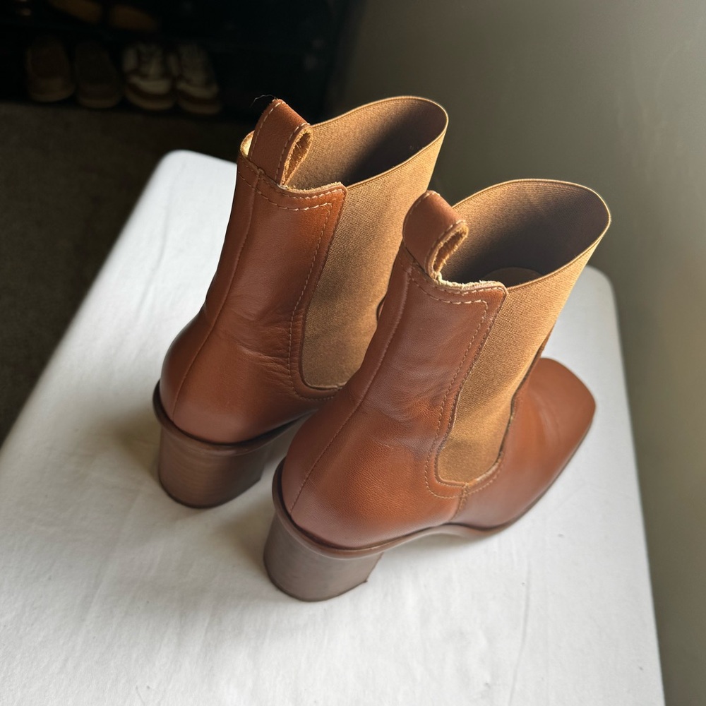 PATINA Portland Leather Goods VERO CHELSEA BOOT Size 7 TAWNY - Picture 7 of 11